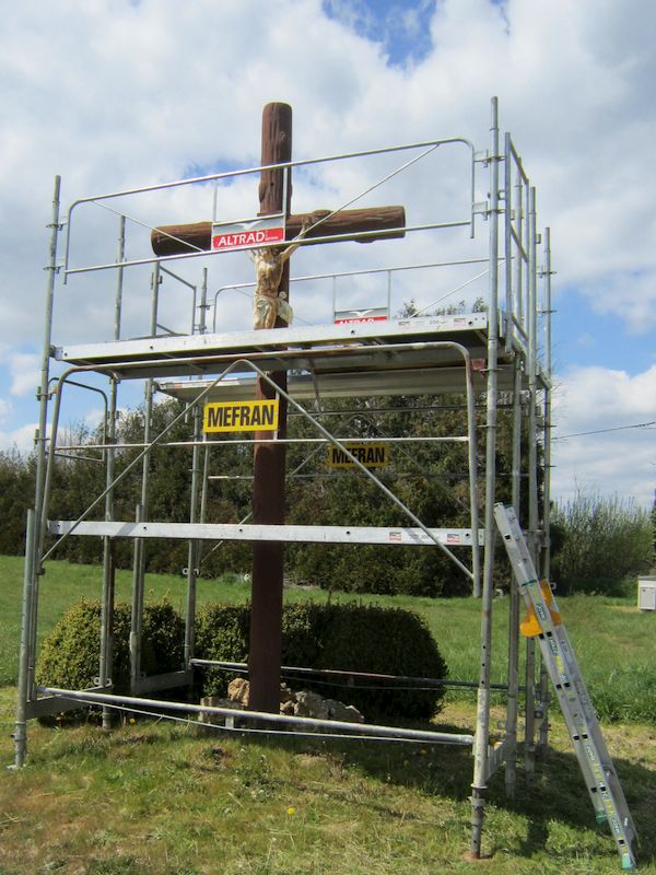 amis patrimoine eglise calleville callevillais travaux restauration calvaire