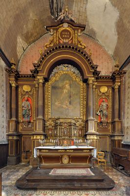 Autel et retable eglise calleville Autel retable amis patrimoine callevillais